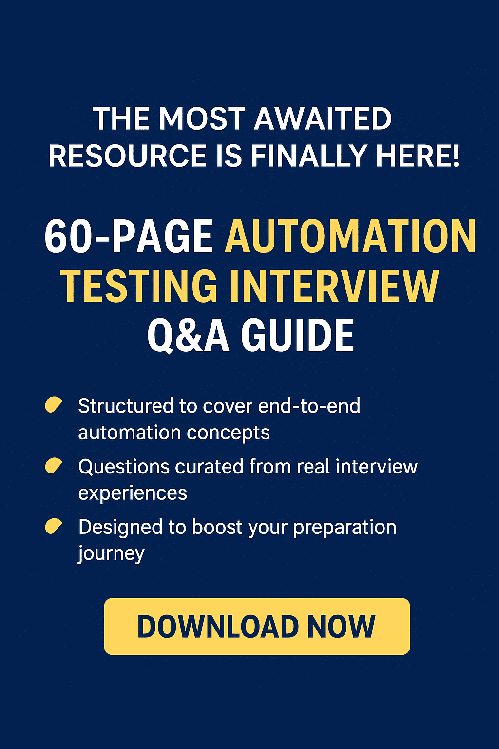 Most important Automation Testing Interview Questions & Answers - Image 2